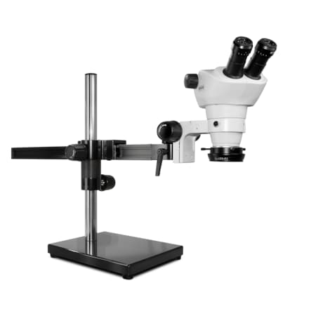 Scienscope NZ Stereo Zoom Microscope With Polarized LED Light On Gliding Stand NZ-PK5-R3